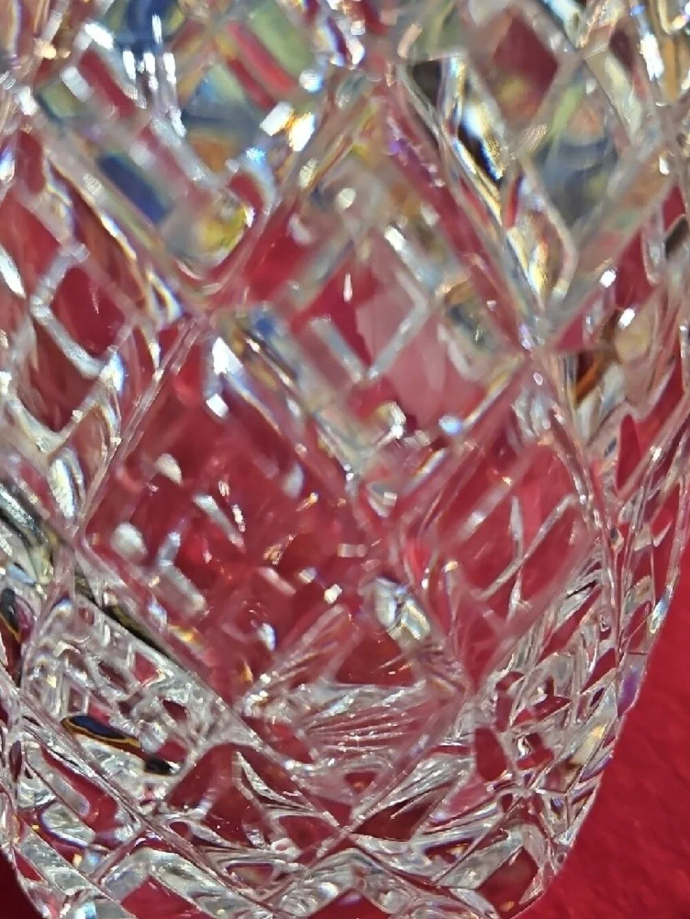 Vintage Kusak Glass Works Hand Cut Crystal Berlin Pattern Bohemian Vase, #2